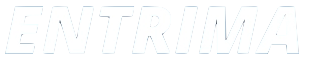 white version of the logo of entrima, partner of maycroft